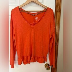 Pilcro,long sleeve lightweight blouse size large.